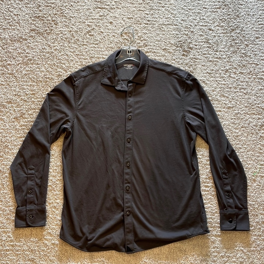UNTUCKit Slim Fit Gray Dress Shirt
